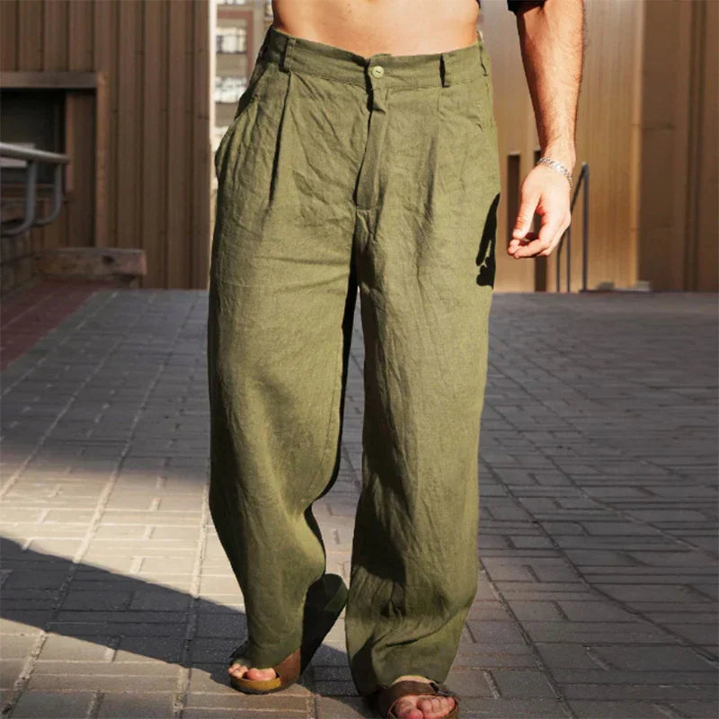 Sophie | Stylische Hose aus Leinen mit weitem Schnitt