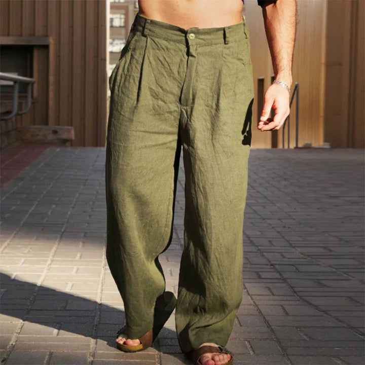 Sophie | Stylische Hose aus Leinen mit weitem Schnitt