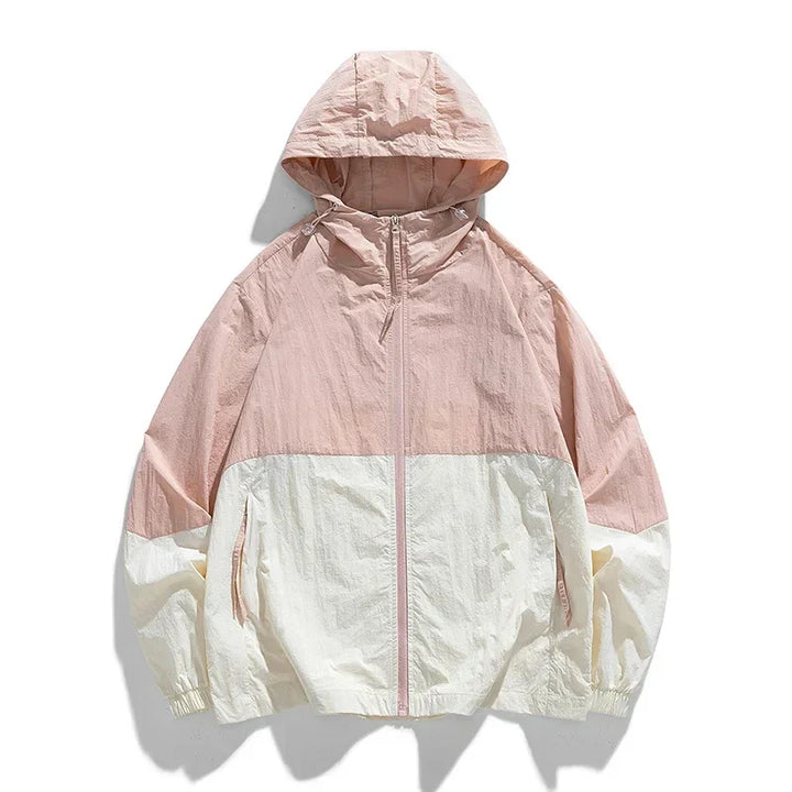 Sophie | Lässige Windbreaker Jacke mit Hoodie