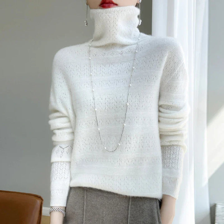 Tina | Minimalistischer Strickpullover aus Wolle