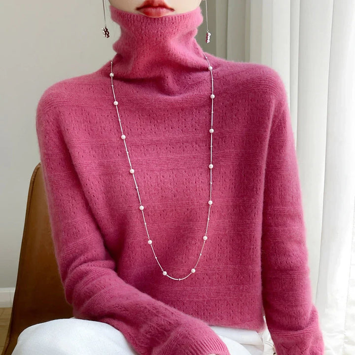 Tina | Minimalistischer Strickpullover aus Wolle