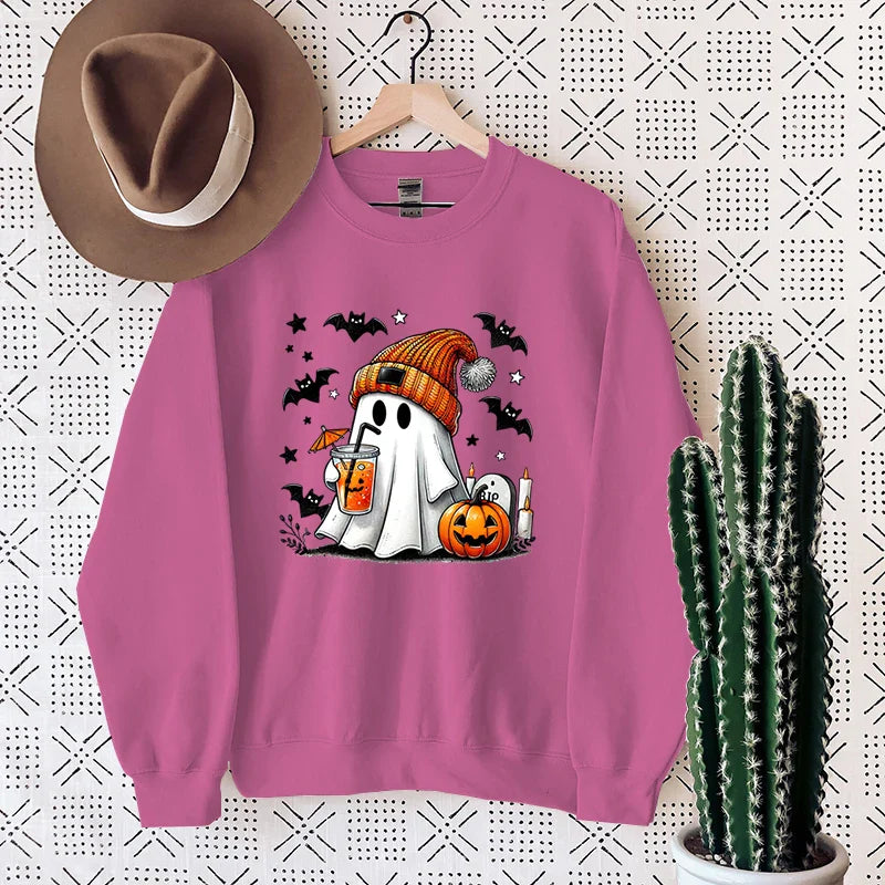 NovaWeen | Kuscheliges Halloween Sweatshirt mit Geist-Print
