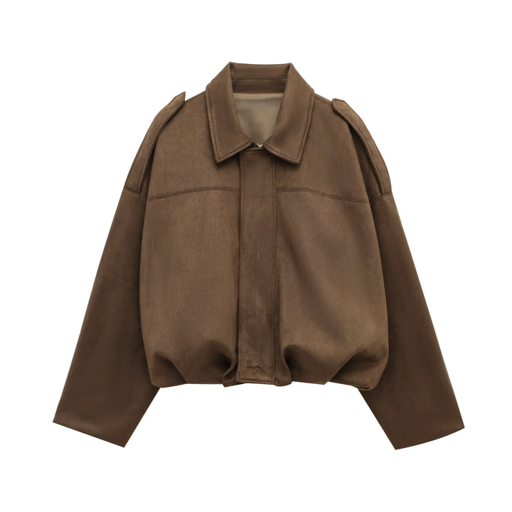 Mia | Elegante Wildleder Bomberjacke Damen für City-Looks