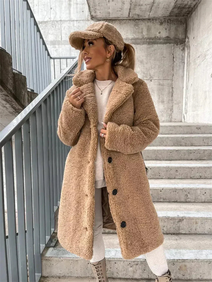 Sophie | Kuschelige Teddyjacke Damen warm & stylisch