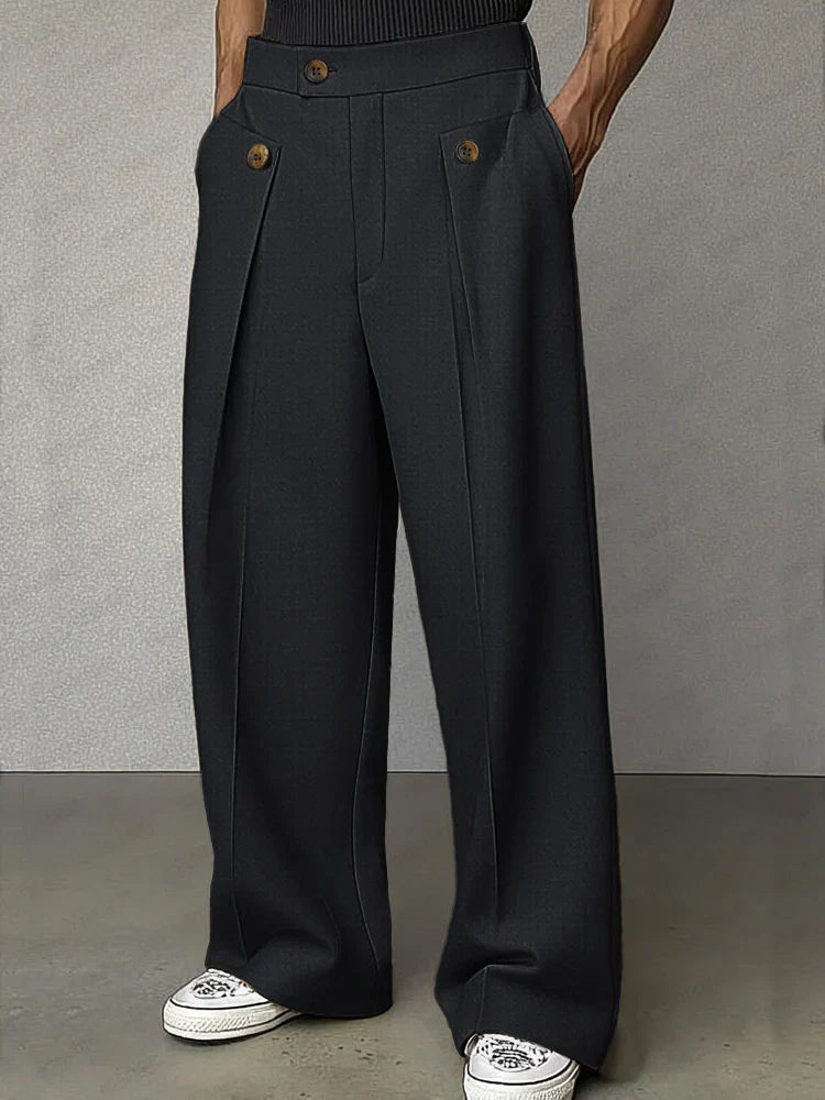 Fabian | Klassische Herrenhose mit feinen Bundfalten