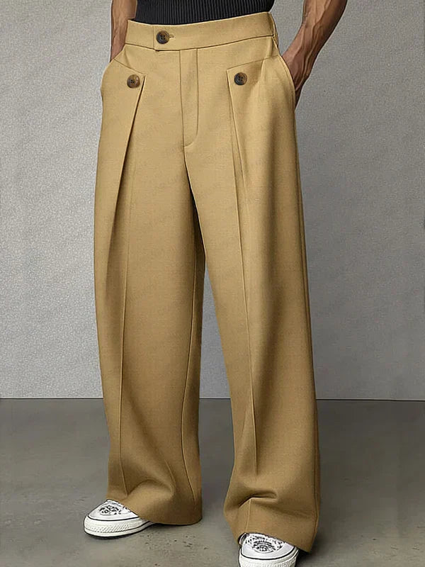 Fabian | Klassische Herrenhose mit feinen Bundfalten