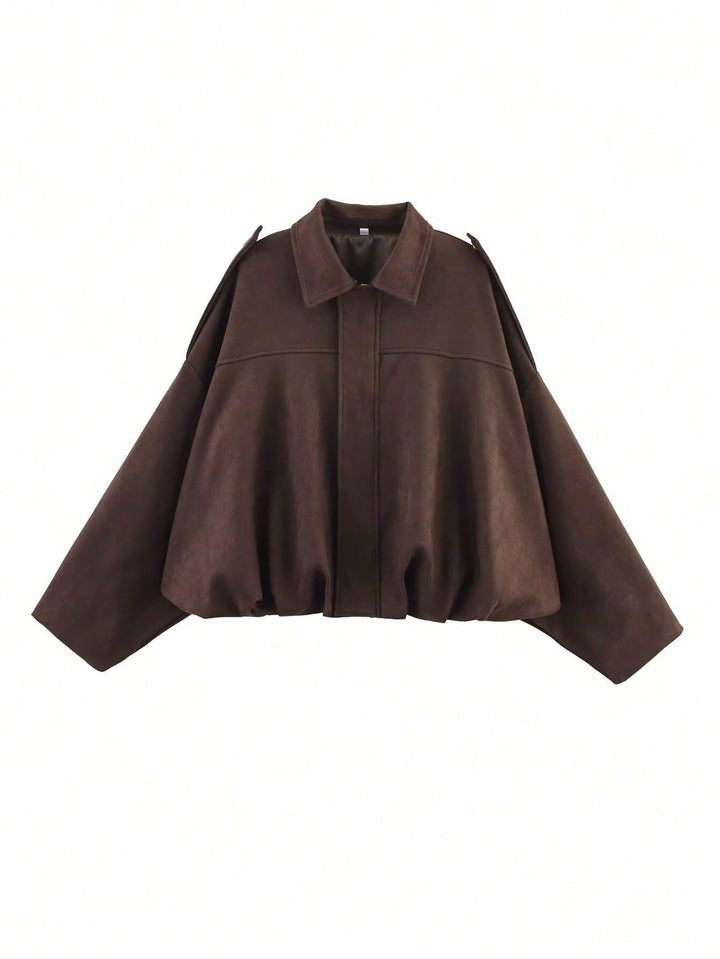 Lina | Stylische Wildlederjacke Damen im Pilotenlook