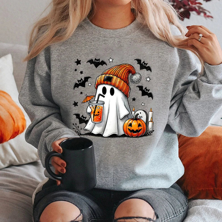 NovaWeen | Kuscheliges Halloween Sweatshirt mit Geist-Print