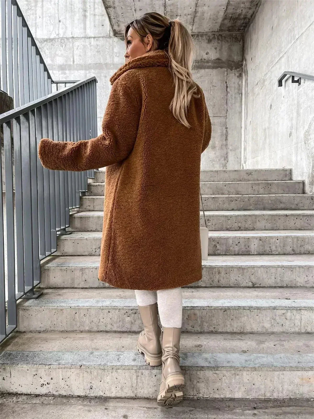 Sophie | Kuschelige Teddyjacke Damen warm & stylisch