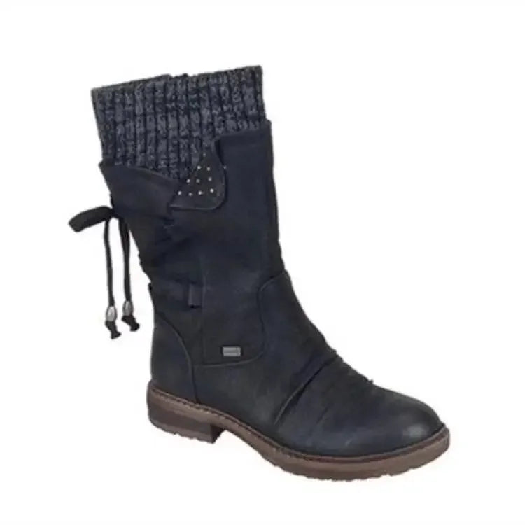 Leonie | Warme Damen Winterstiefel mit Profilsohle