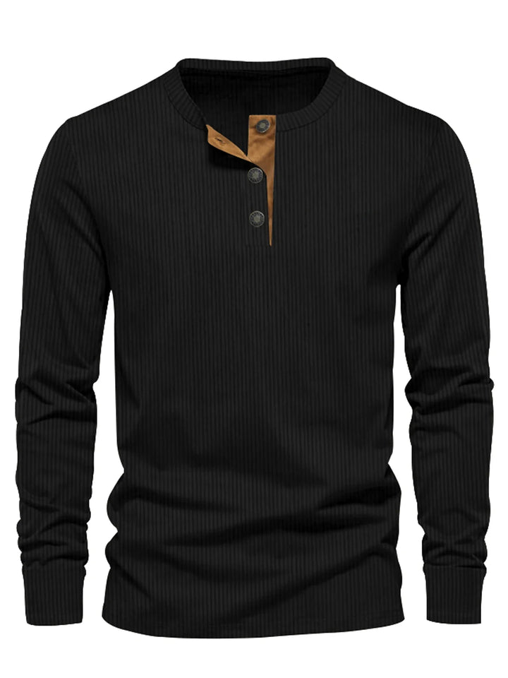 Leon | Klassisches Long Sleeve mit Streifenmuster