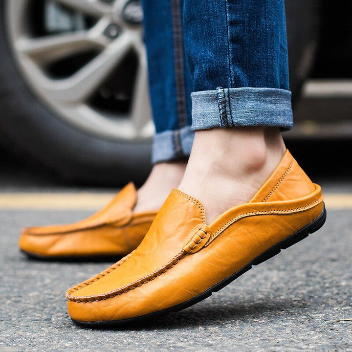 Venezianische handgemachte Lederloafer Herren