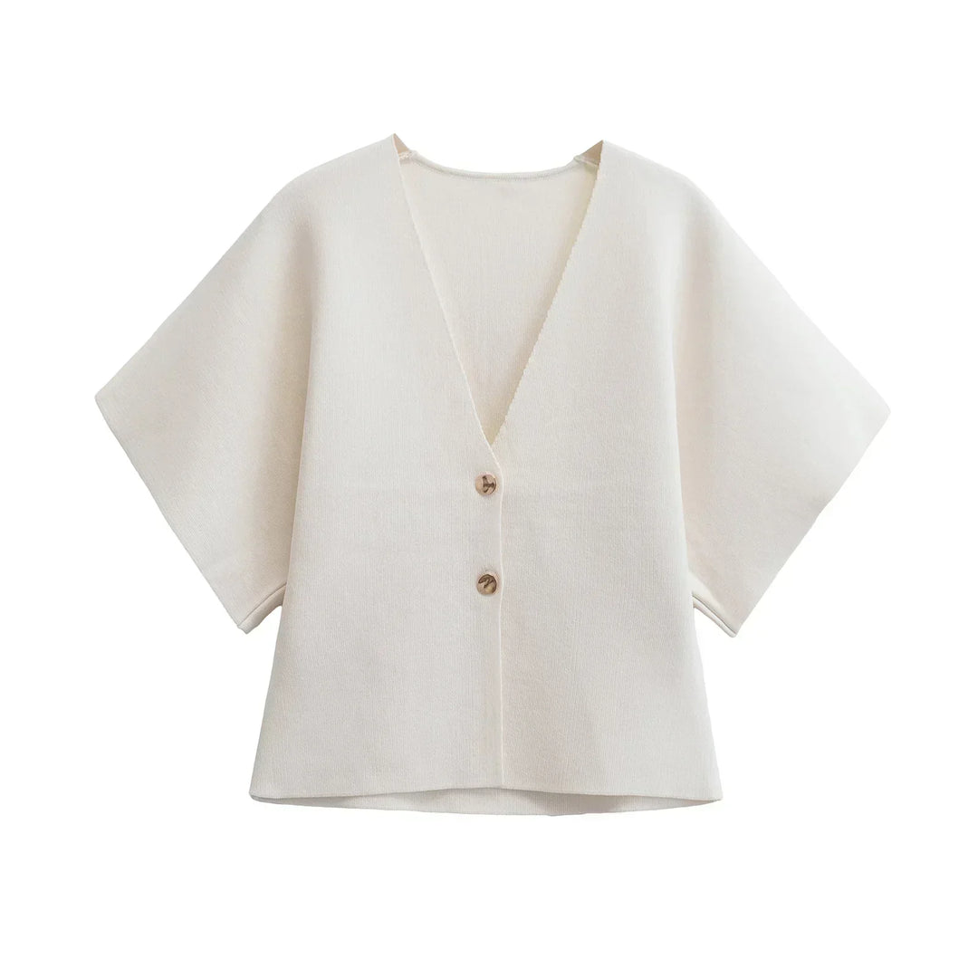 Lina | Minimalistische Bluse mit Knopfleiste