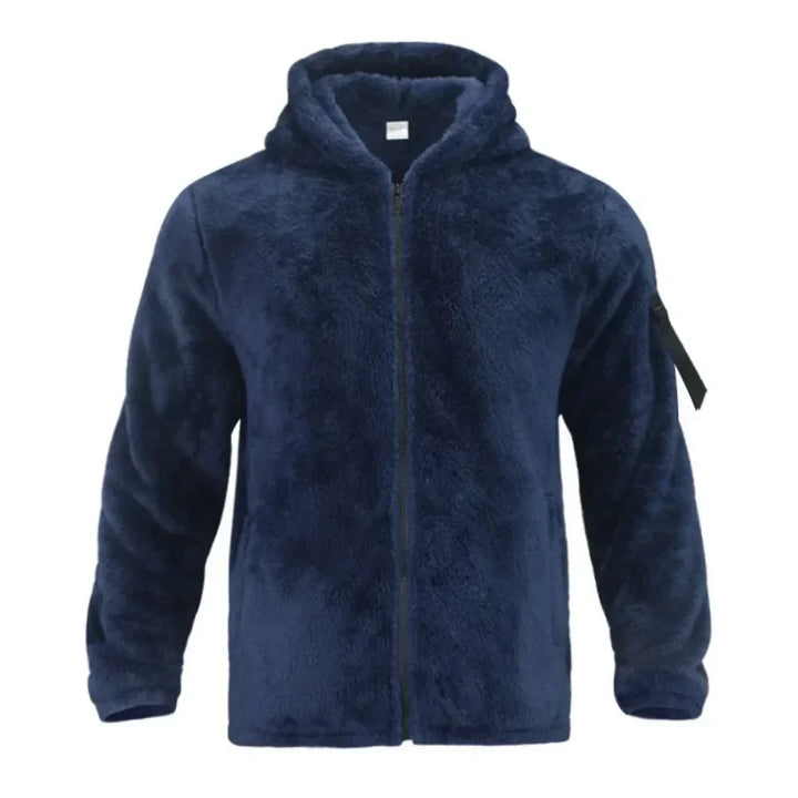 Markus | Fleecejacke für Herren mit Kapuze und Stil
