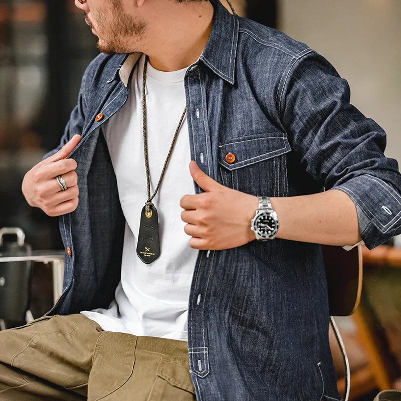 Heritage | Klassisches Jeanshemd mit Knöpfen