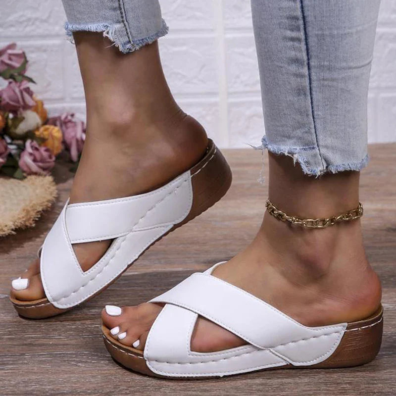 Freizeit Sandalen für Frauen mit Komfort für lange Spaziergänge