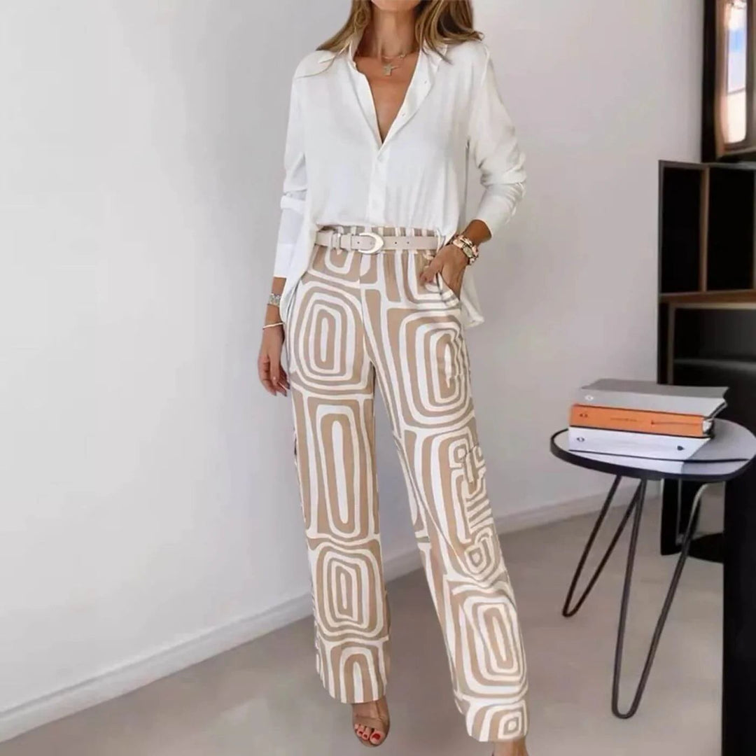 Marlene | Stilvolles Damen Set aus Bluse & Hose