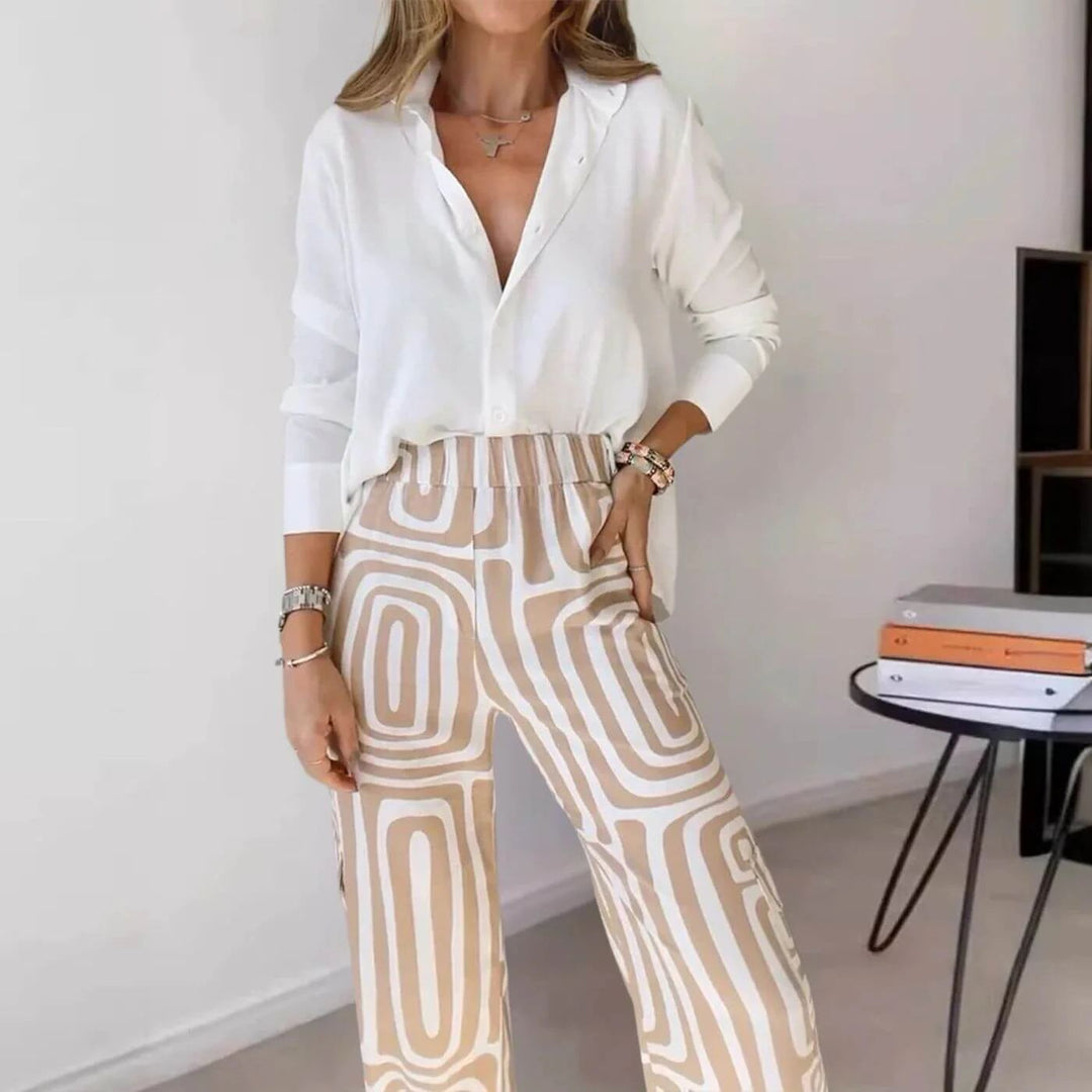 Marlene | Stilvolles Damen Set aus Bluse & Hose