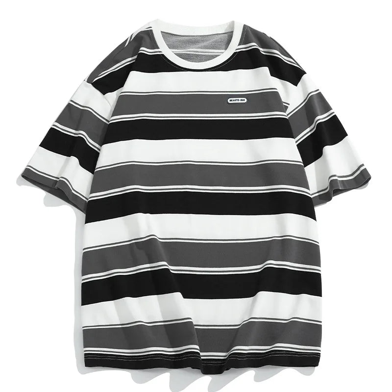 Grandeur Streifen | T-Shirt im modernen Oversize-Look