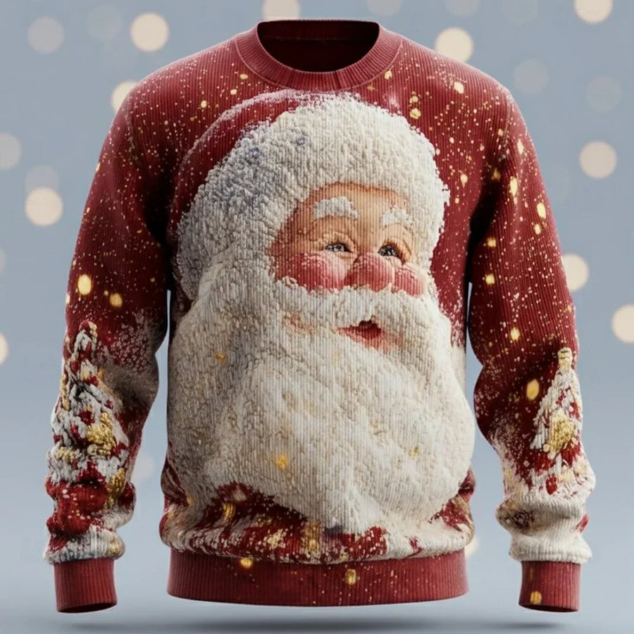 Felix | Weihnachts-Pullover mit festlichem Print
