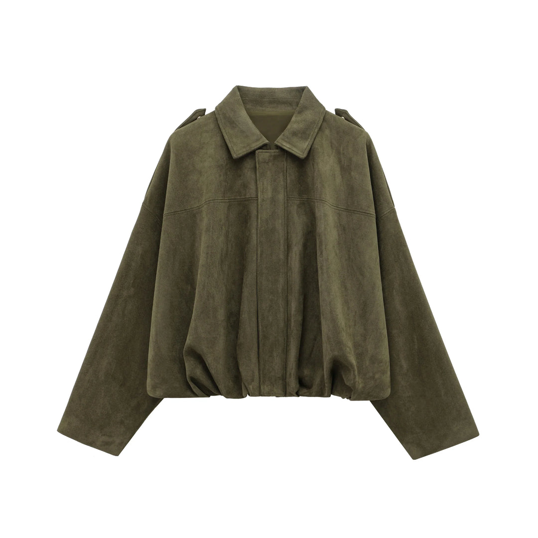 Mia | Elegante Wildleder Bomberjacke Damen für City-Looks