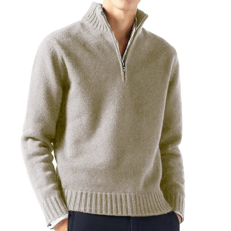 Lennart | Strick-Hoodie mit Reißverschluss
