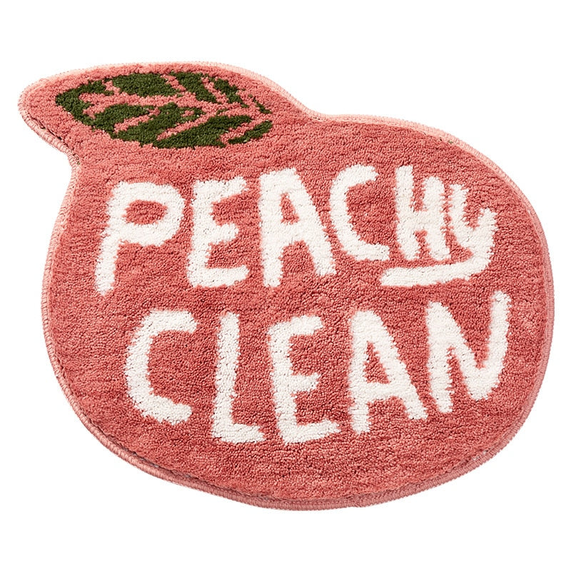 Peachy Clean | Farbiger Badezimmerteppich modern