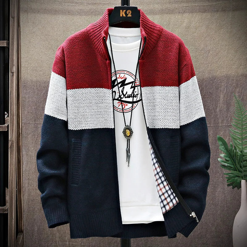 Clarke | Strickjacke mit Reißverschluss im Casual-Stil