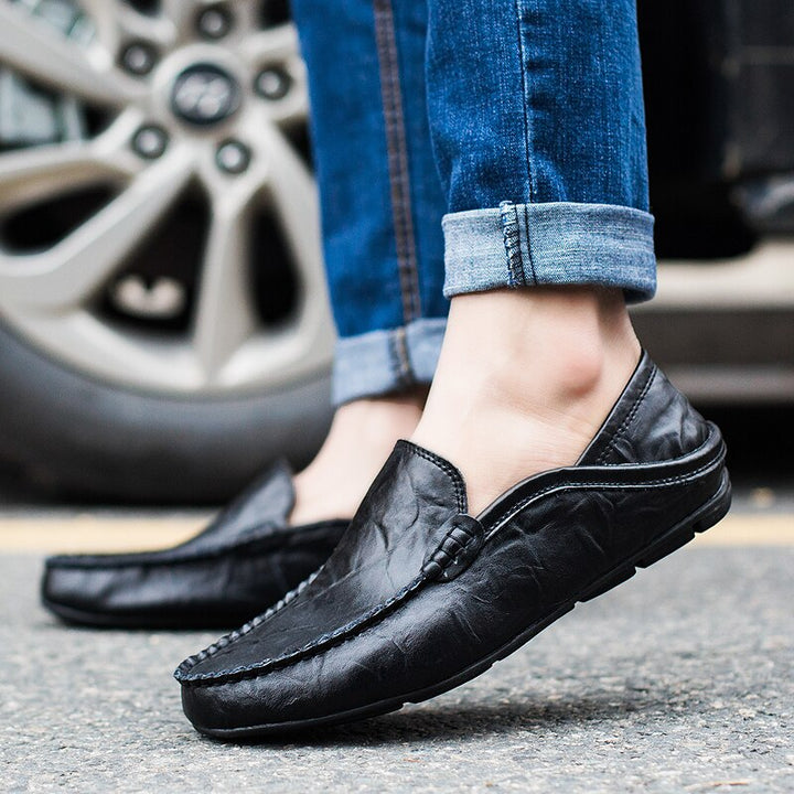 Venezianische handgemachte Lederloafer Herren