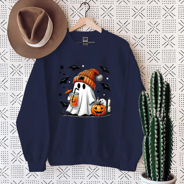 NovaWeen | Kuscheliges Halloween Sweatshirt mit Geist-Print