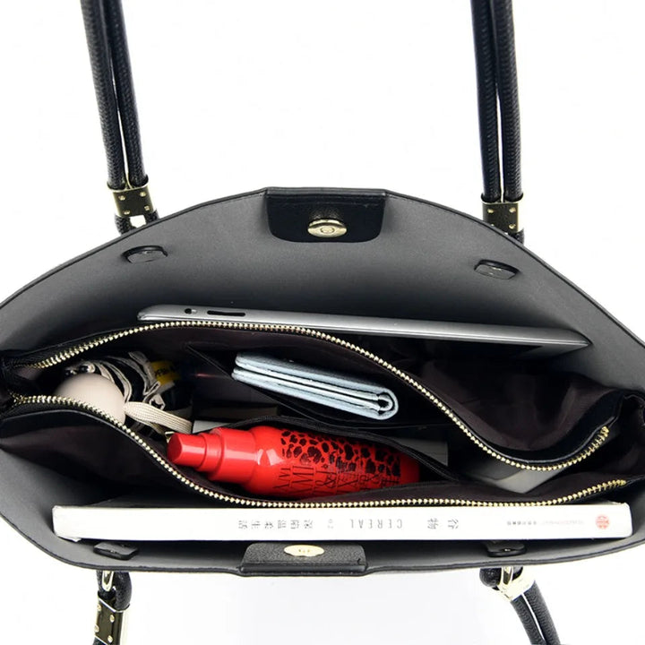 Elina | Klassische Schultertasche aus feinem Leder