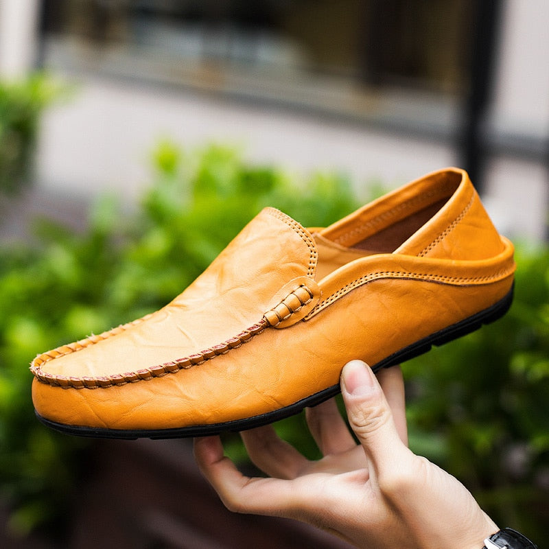 Venezianische handgemachte Lederloafer Herren