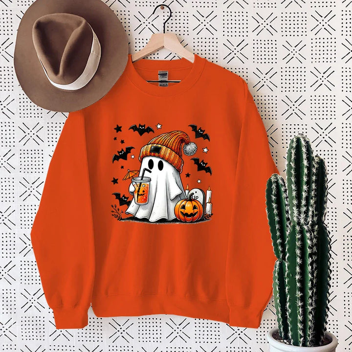 NovaWeen | Kuscheliges Halloween Sweatshirt mit Geist-Print