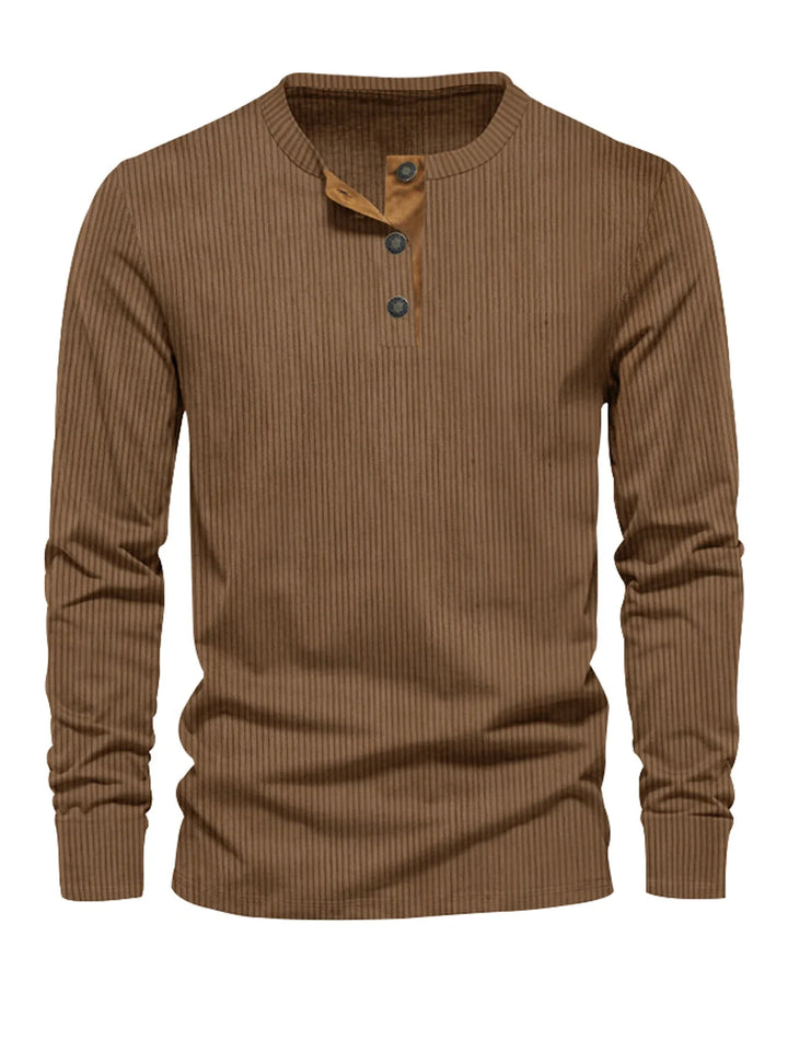 Leon | Klassisches Long Sleeve mit Streifenmuster
