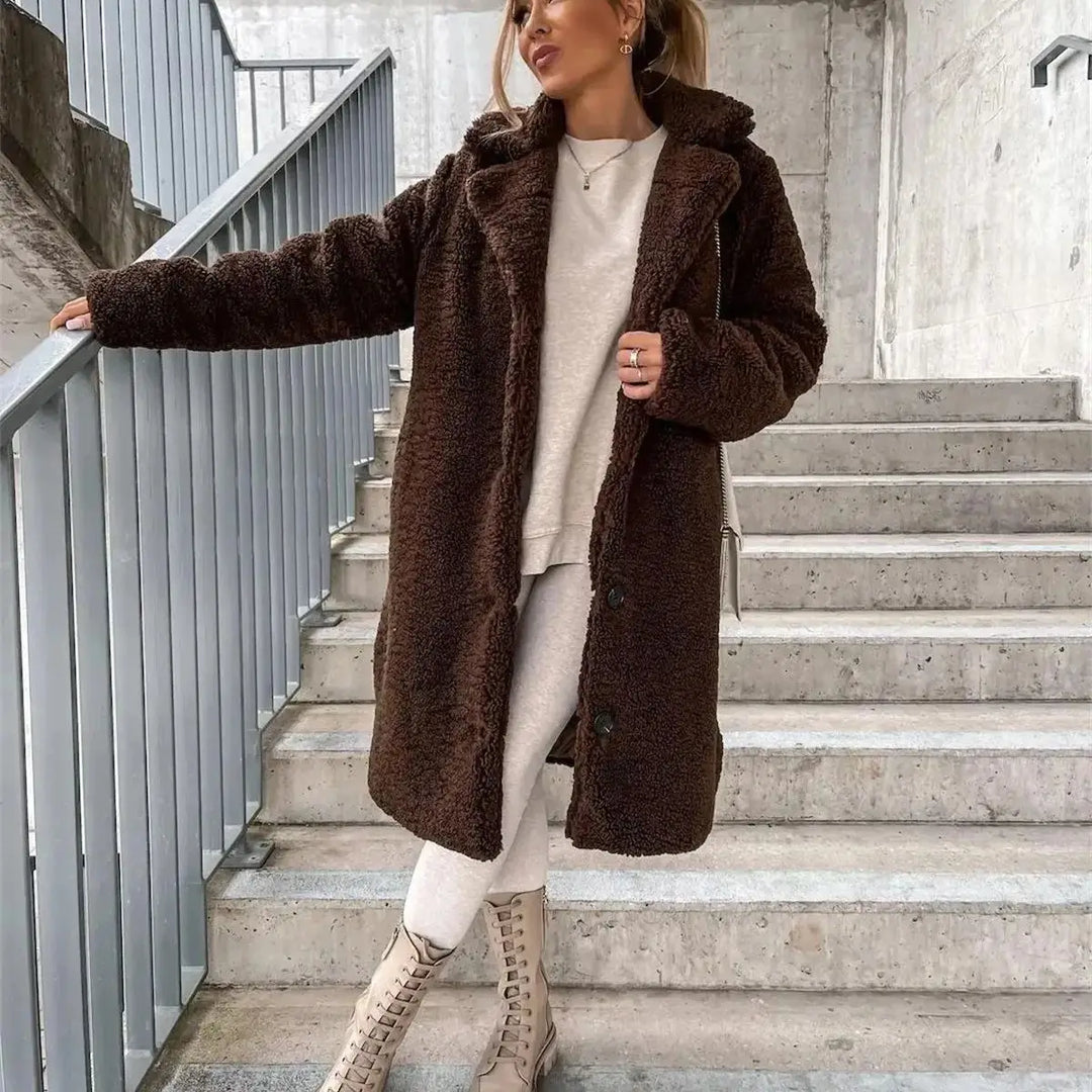 Sophie | Kuschelige Teddyjacke Damen warm & stylisch