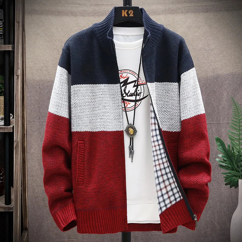 Clarke | Strickjacke mit Reißverschluss im Casual-Stil