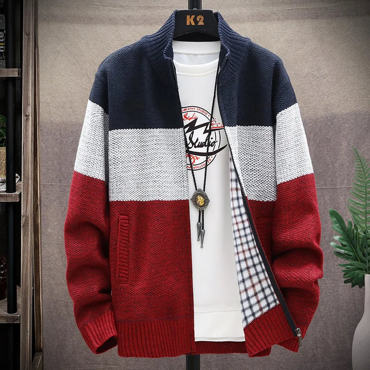 Clarke | Strickjacke mit Reißverschluss im Casual-Stil