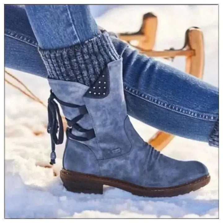 Leonie | Warme Damen Winterstiefel mit Profilsohle