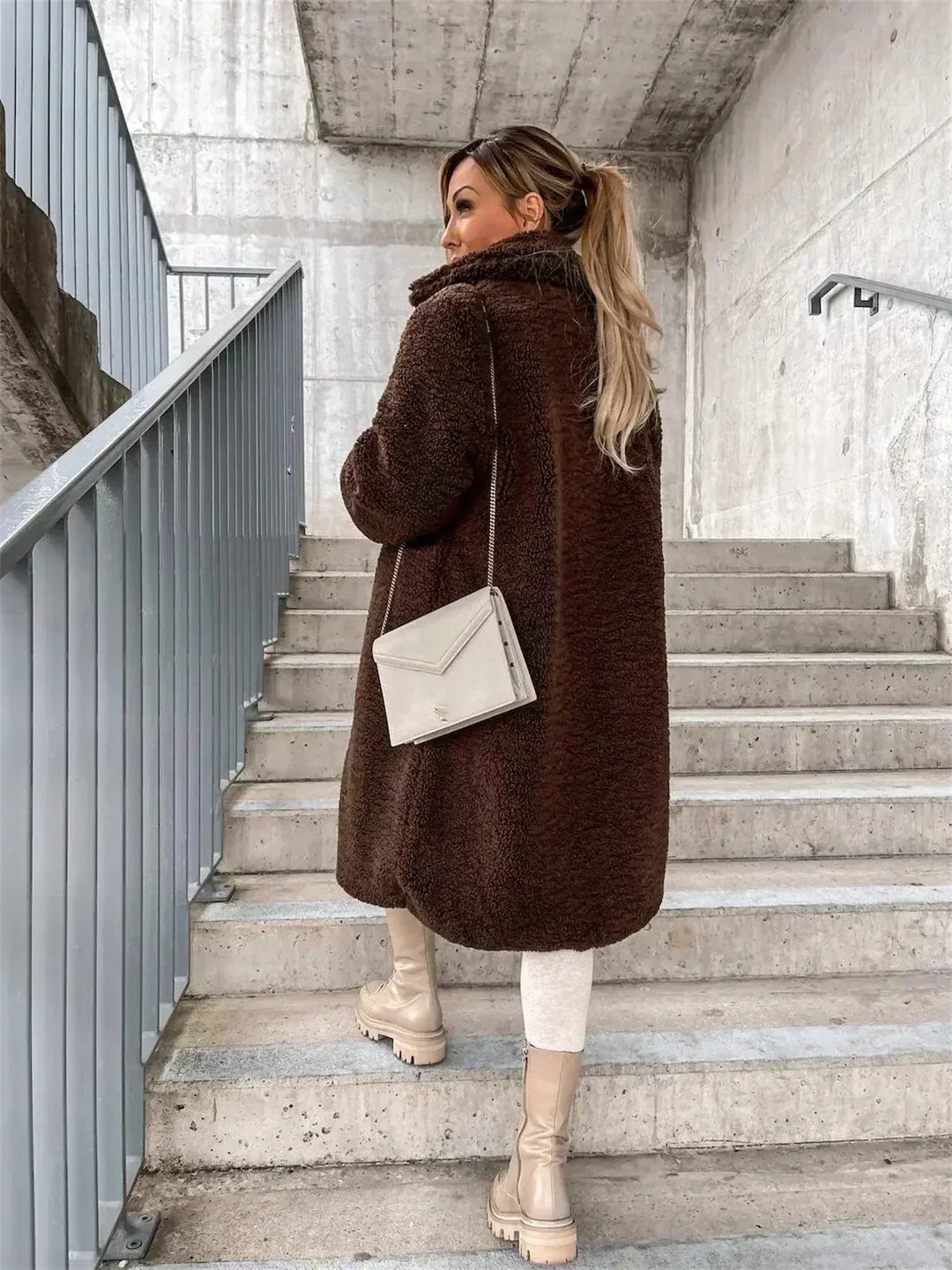 Sophie | Kuschelige Teddyjacke Damen warm & stylisch