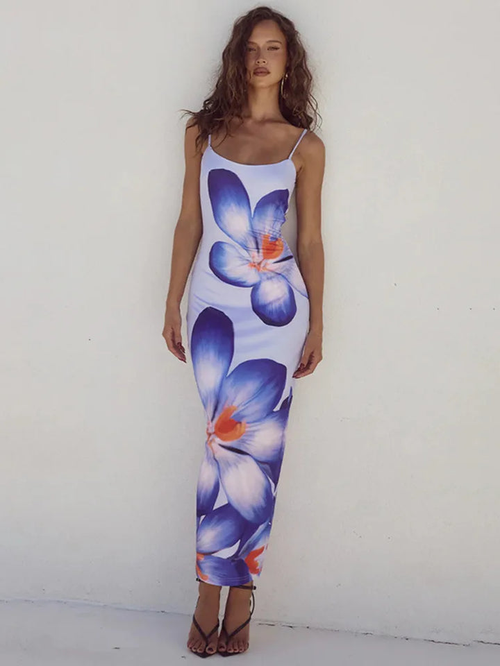 Matiwa | Langes Kleid mit Blumenmuster