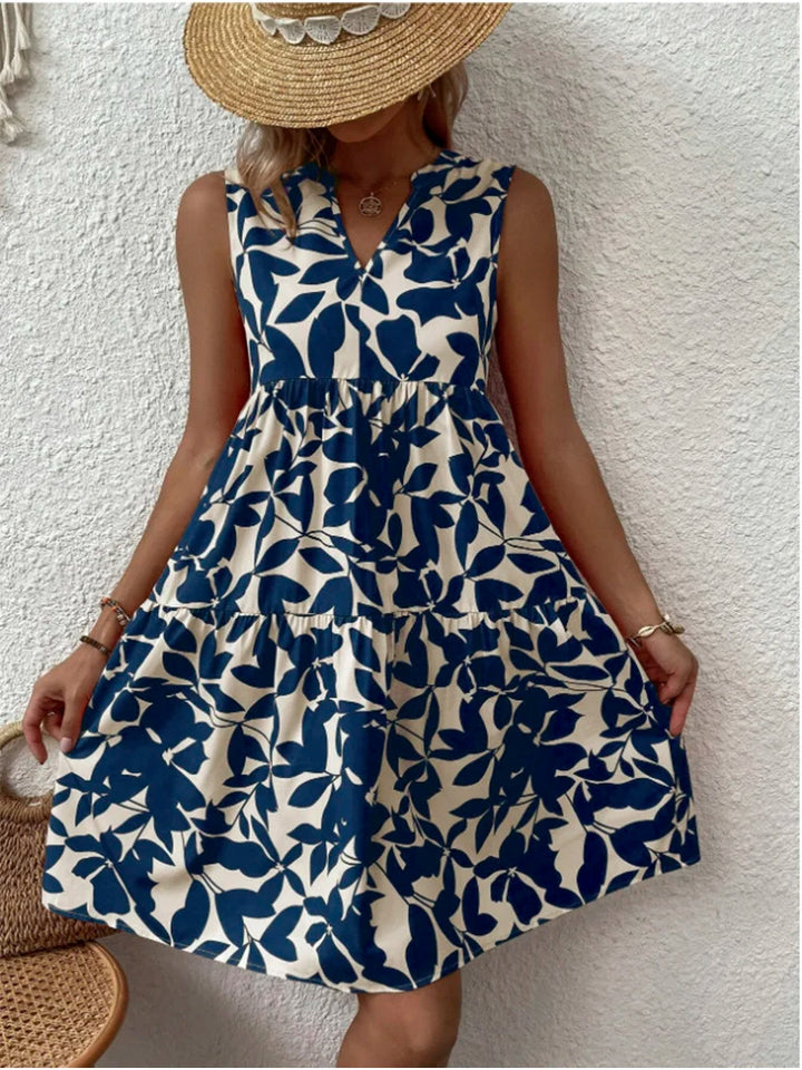 Catalina | Minikleid Boho-Druck Strand-Sommerkleid