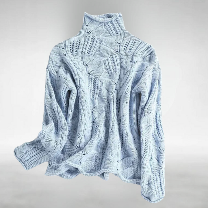 Sophie | Rollkragenpullover gestrickt für Herbsttage