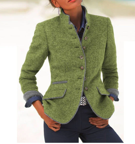 Luisa | Damen Cardigan elegant mit Kragen modern