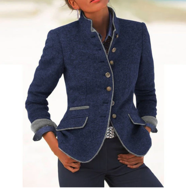 Luisa | Damen Cardigan elegant mit Kragen modern