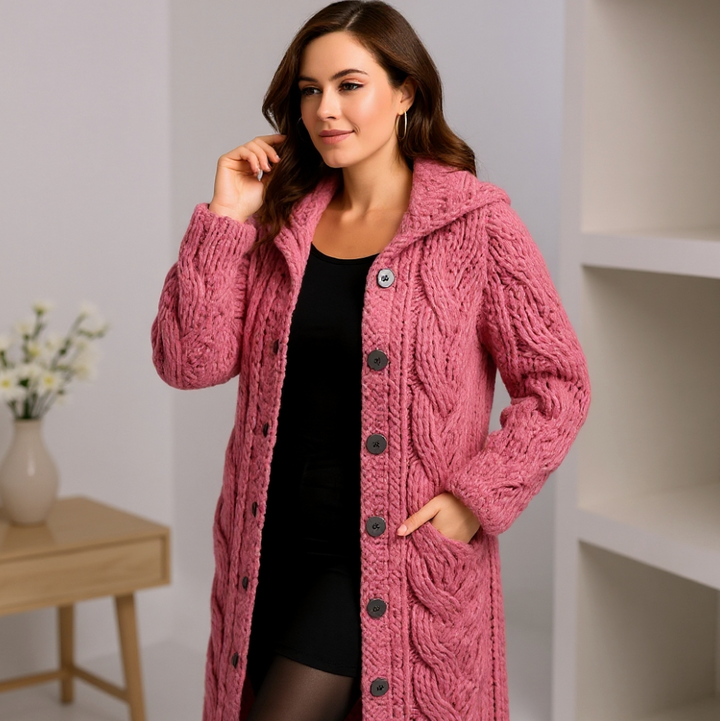 Greta | Stilvoller Strickmantel Damen zeitlos