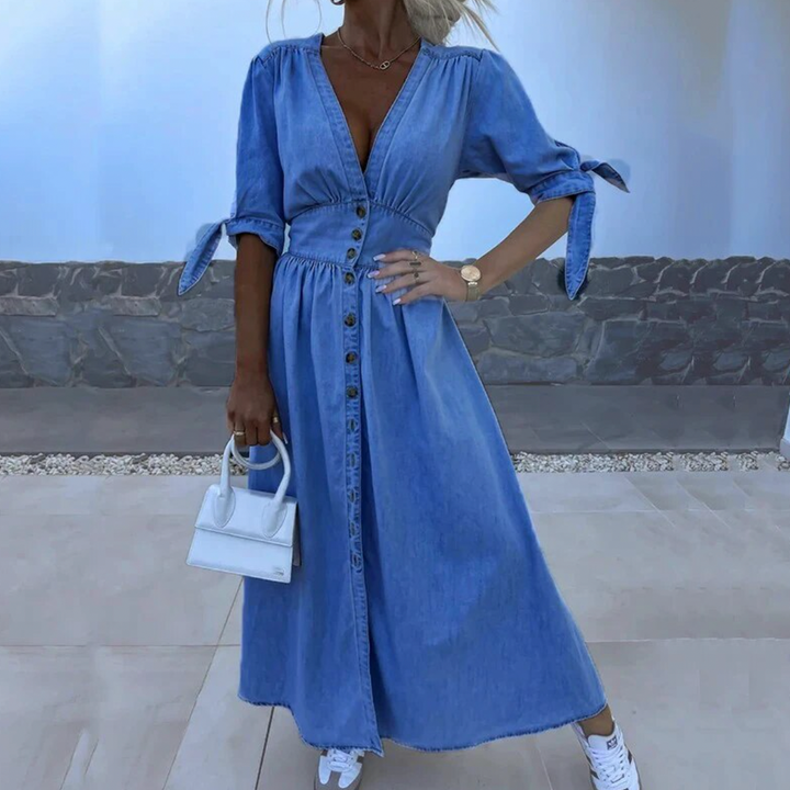 Miriam | Maxikleid aus Denim für moderne, entspannte Sommerlooks