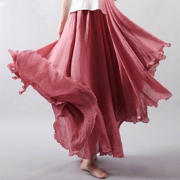 Ellery | Weiter Leinenrock mit Sommerlook