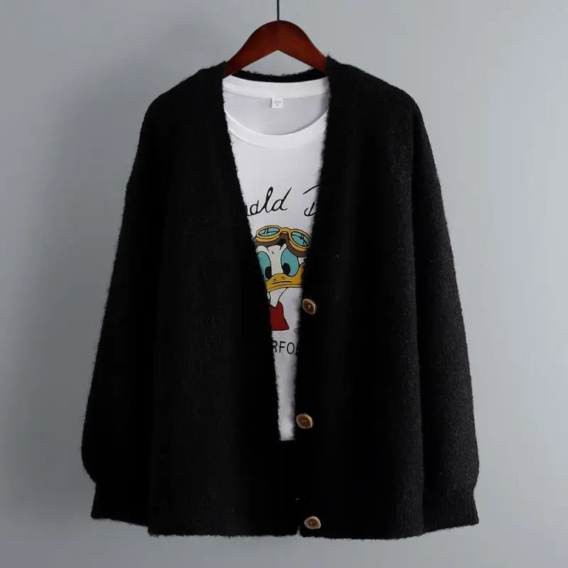 Luxuriöse Kaschmir-Woll-Strickjacke mit Taschen