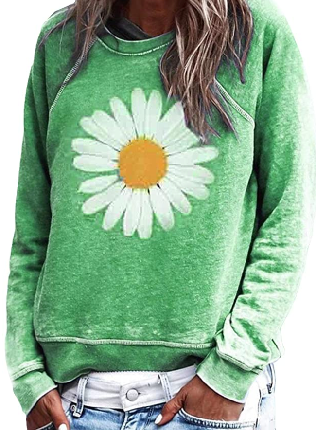 Gänseblümchen | Floraler Pullover für Frühlingstage