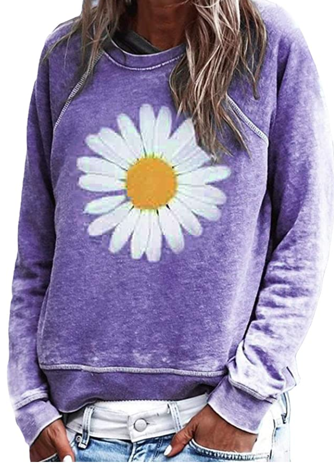 Gänseblümchen | Floraler Pullover für Frühlingstage